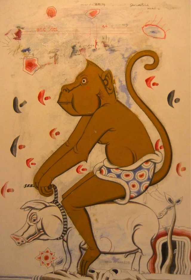 "Monkey on Pig" Teja Astawa 2015