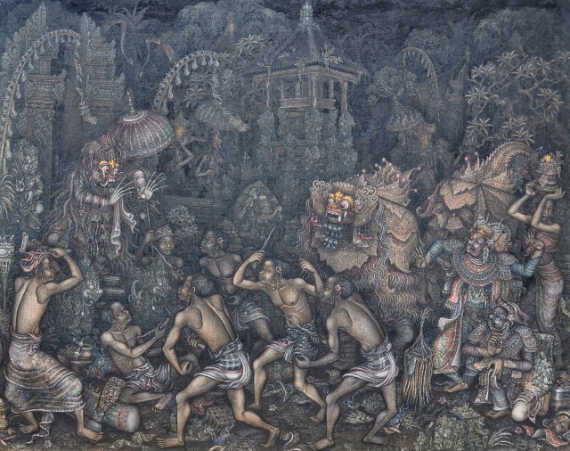 SENA IDA BAGUS PUTU, BARONG, 80X100CM, ACRYLIC ON CANVAS