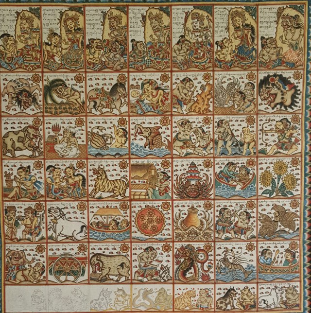 Palalintangan Astrological Chart - Natural Pigments on Cloth