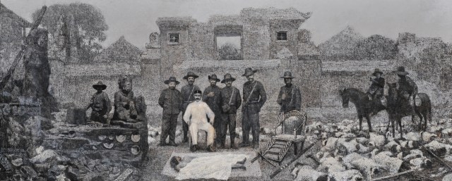 mangu-putra-2016-puputan-badung-the-fall-of-badung-kingdom-2-oil-on-canvas-370-x-150-cm