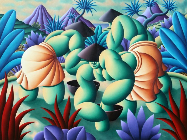 Farmers of the Blue Hills, 150x200cm, 2010. oil on canvas Richar Winkler.