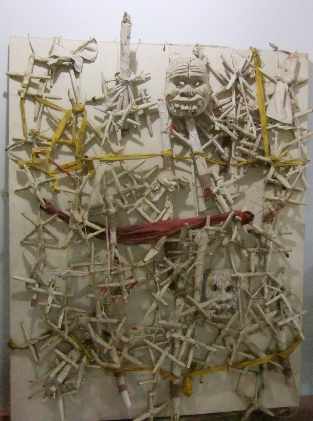 Mixed Media on board, 210x70cm, 2007.