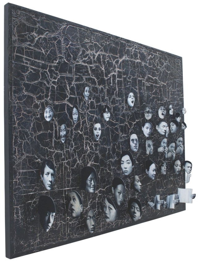 "Lumina Mense" Filippo Sciascia, Size 205 x 165 cm Mixed Media 2012. Image courtsey of the Artist