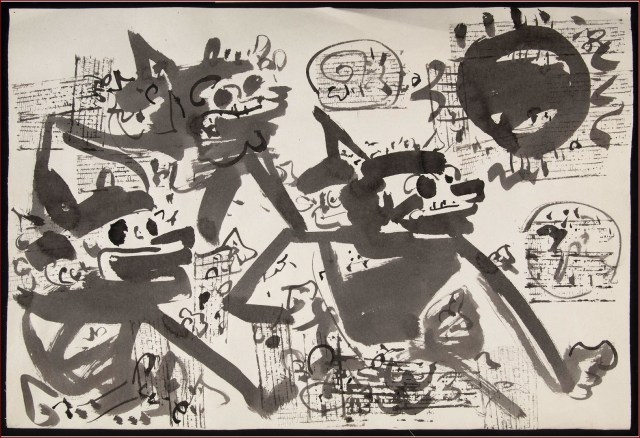 Sketch in black ink- Gunarsa