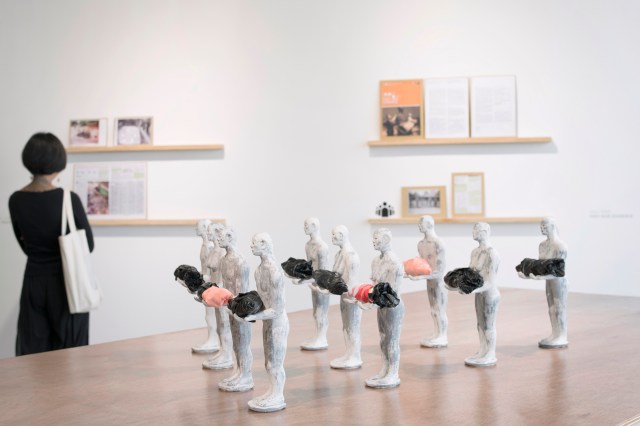 A miniture work "They Gave Evidence" by Dadang Christianto, collected by the Unsung Museum. Photo by Wirya Satya Adenatya