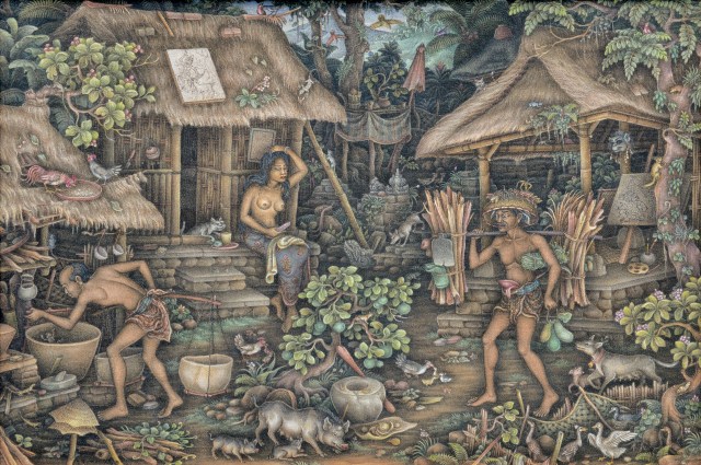 Lot 546 Nyoman Kayun "Suasana di Desa" 2008, Image courtesy of Larasati