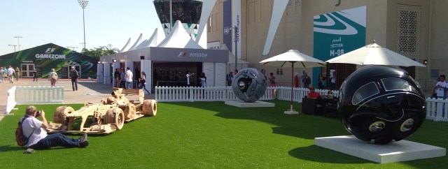 Ichwan Noor's three works at Art@Yas, Yas Marina Circuit, Abu Dhabi, United Arab Emirates - Image I. Noor