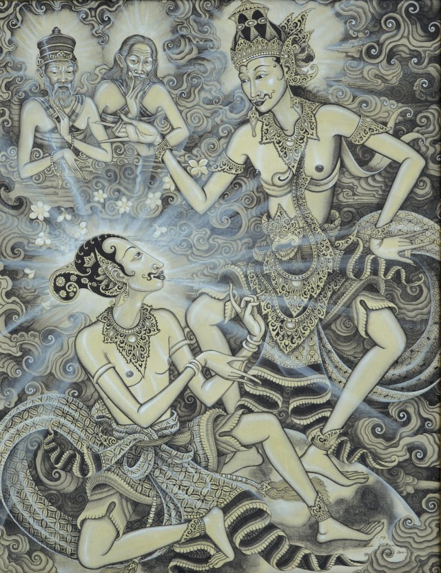 lot #521 Made Sukada "Dialog Arjuna dan Kresna" Image courtesy Larasati