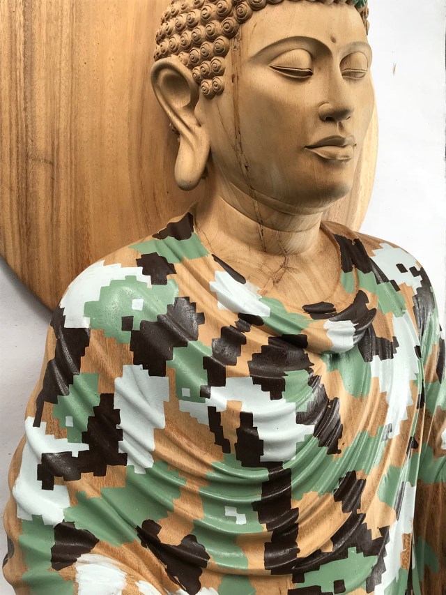 Rodney Glick "Pixel Buddha" image courtesy of apexart Gallery New York