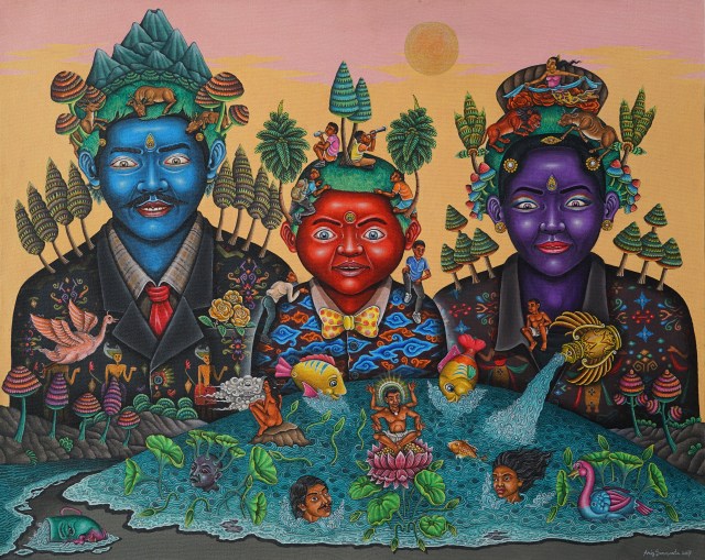 2018-016-D-ARIS SARMANTA I WAYAN-KELUARGA BUMI-100 X 80 CM