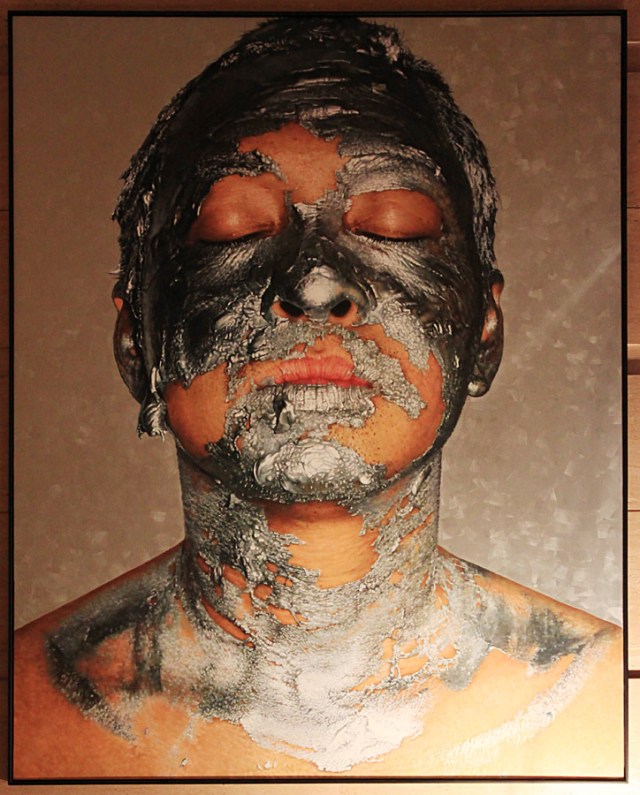 "Silver Acrylic Paint on Face #2" GMY 2012