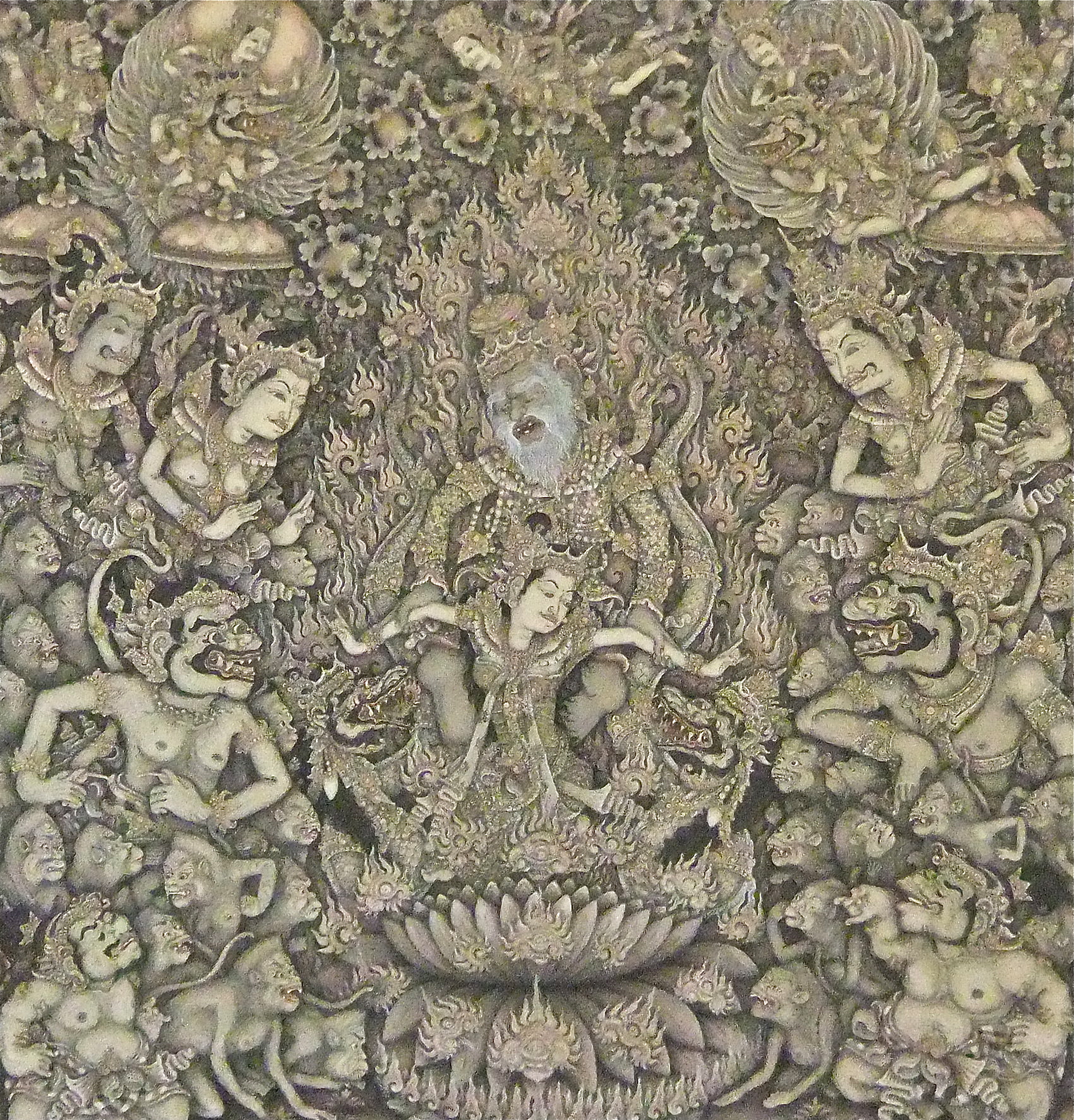 'Sita Satya' Ketut Madra, 103x103cm, Image Richard Horstman