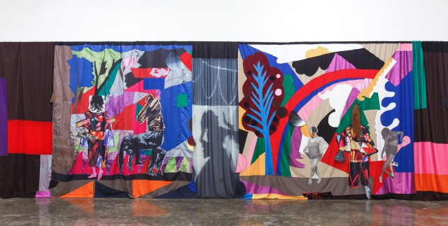 Chout Ballet Curtain, (The Choreography of Cutting) @ Tony Raka Art Gallery - Image Courtesy of Honold Fine Art &amp; Evelyn Pritt