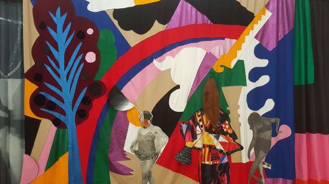 Detail of Chout Ballet Curtain, (The Choreography of Cutting) - Sally Smart - Image Richard Horstman