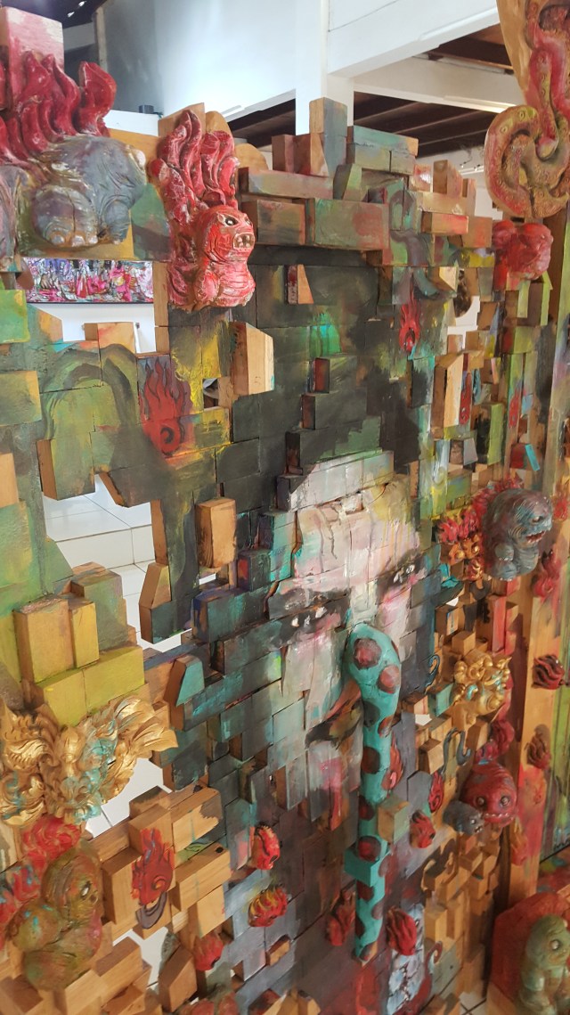 Detail of "Doors of Perception" Made Aswino Aji. Photo R. Horstman