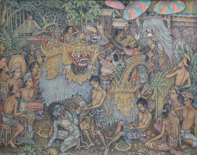 Lot 619 "Pementasan Calonarang" - Wayan Djudjul Image Courtesy of Larasati