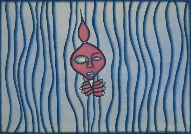 Lot 662 "Mengintip" - I GAK Murniashi Image Courtesy of Larasati