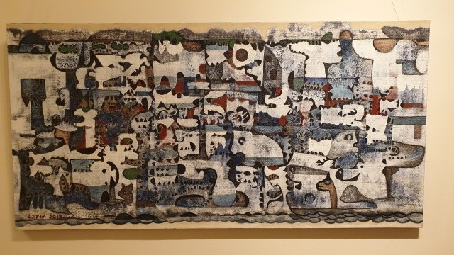 "Jejak Air" 2019 - Made Djirna exhibited at ARMA. Image Richard Horstman