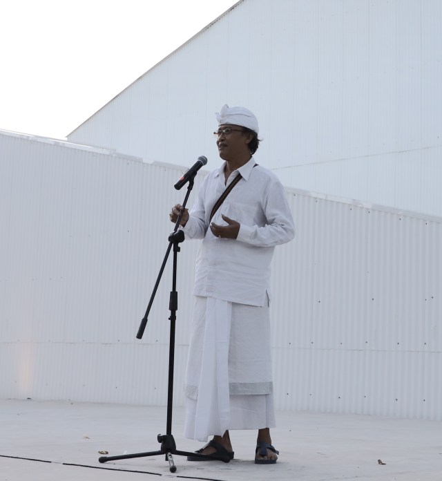 Wayan Sika during the Balinese Masters Opening 2019 . Image courtesy of ArtBali